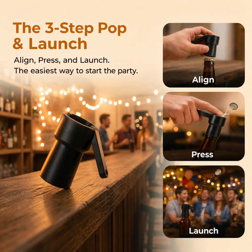 Precision Automatic Push-Down Bottle Opener